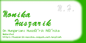 monika huszarik business card